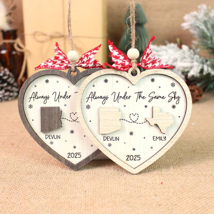 Always Under the Same Sky Ornament 2025 – Personalized Ornament - Image 3