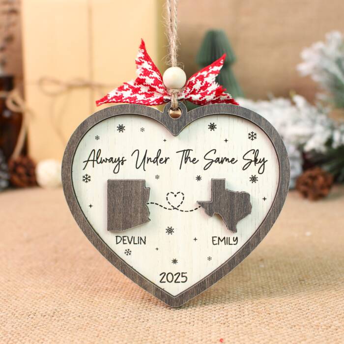 Always Under the Same Sky Ornament 2025 – Personalized Ornament - Image 6