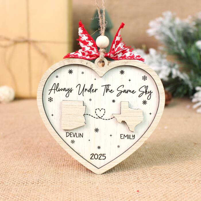 Always Under the Same Sky Ornament 2025 – Personalized Ornament - Image 8