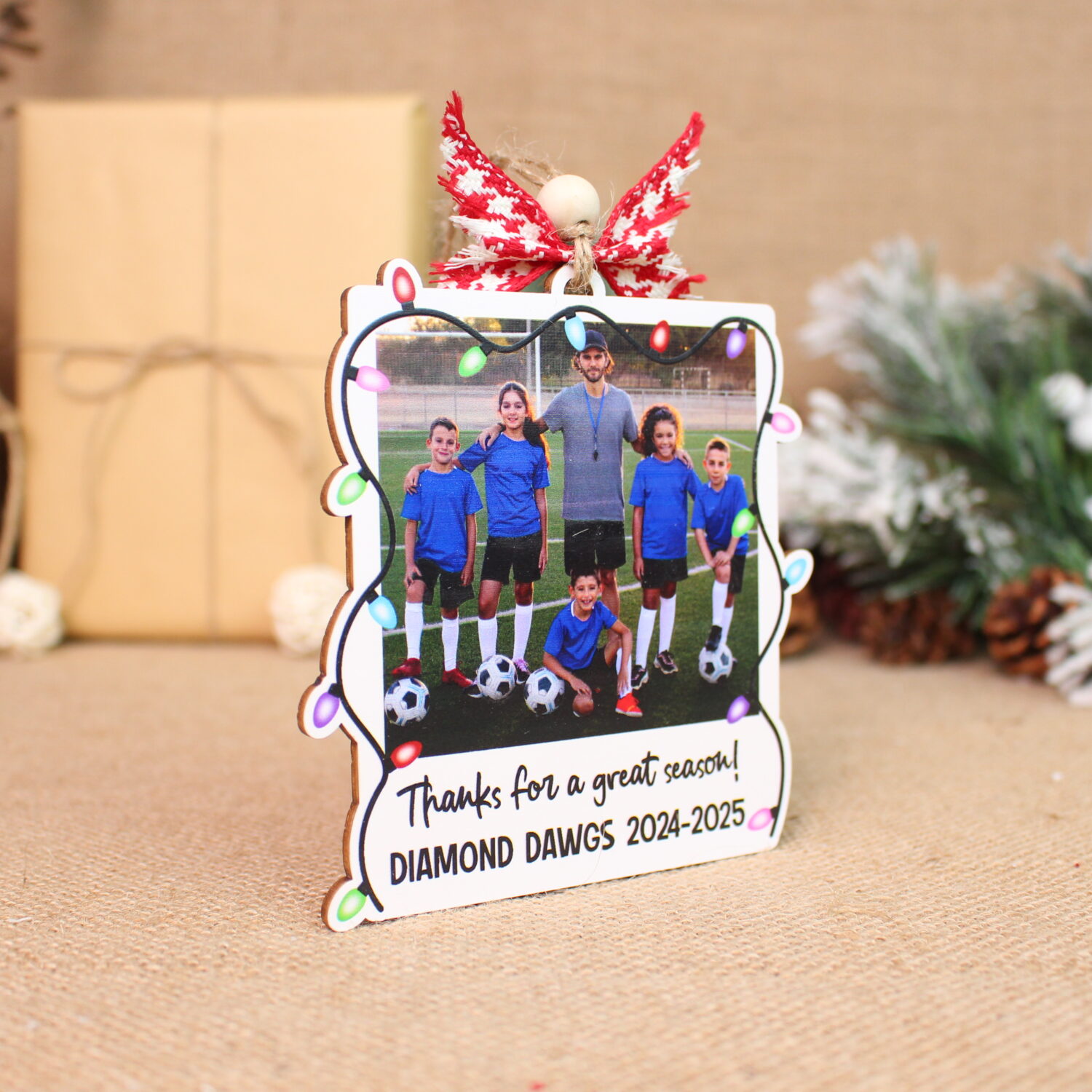 Personalized Christmas Sports Team Photo Ornament – Custom Team Keepsake | Personalized Ornament - Image 5