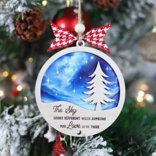 Personalized 2-Layered Memorial Ornament – Custom Name & Date Keepsake| Personalized Ornament
