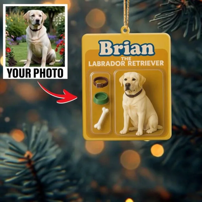Personalized Labrador Retriever Christmas Ornament – Custom Name Lab Keepsake | Personalized Ornament