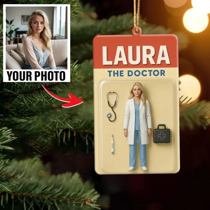 Personalized Doctor Acrylic Ornament – Custom Name Keepsake for Medical Professionals | Personalized Ornament