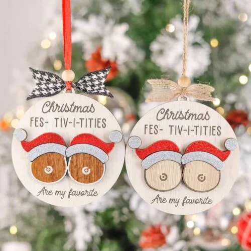 Personalized Funny Adult Christmas Ornament – Gag Gift Keepsake | Personalized Ornament | Woodhug